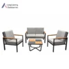 4 Piece Outdoor Patio Set with Cushions